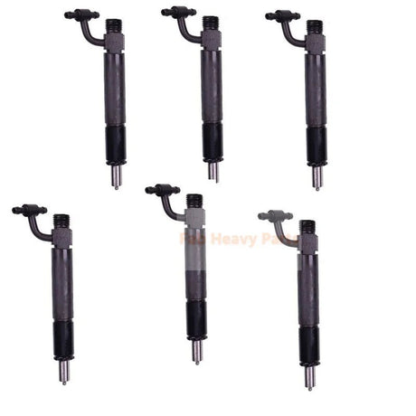 6Pcs Fuel Injectors With Nozzle 1817016C91 781777 Fits for Navistar Engine DT466C - Fab Heavy Parts