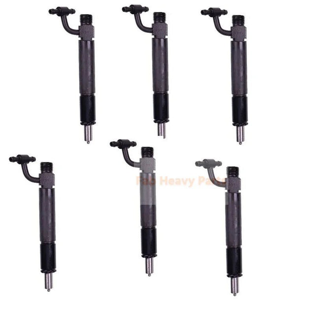 6Pcs Fuel Injectors With Nozzle 1817016C91 781777 Fits for Navistar Engine DT466C - Fab Heavy Parts