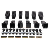 6PCS Mini Excavator Skid Bolt On Bucket Shanks 7107324 Bucket Teeth 6737325 Flex Pins 6737326 & Hardware Aftermarket Replacement For Bobcat Style Mini Excavator Skid Steers - Fab Heavy Parts