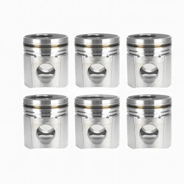 6PCS Piston 3917707 for Cummins Engine 6CT 6CTAA 6CT8.3 6CTAA8.3 - Fab Heavy Parts