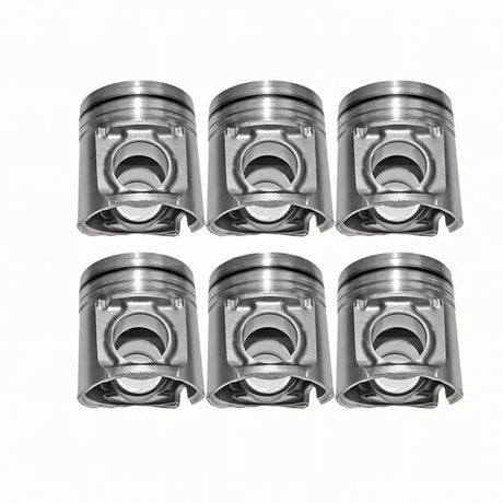 6PCS Piston 3926963 for Cummins Engine 6C8.3 6CT 6CT8.3 QSC8.3 6CTAA - Fab Heavy Parts
