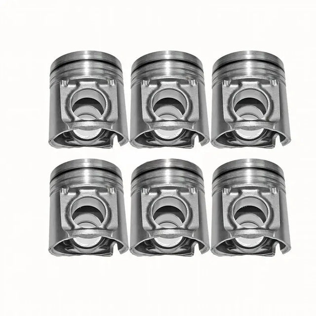 6PCS Piston 3926963 for Cummins Engine 6C8.3 6CT 6CT8.3 QSC8.3 6CTAA - Fab Heavy Parts