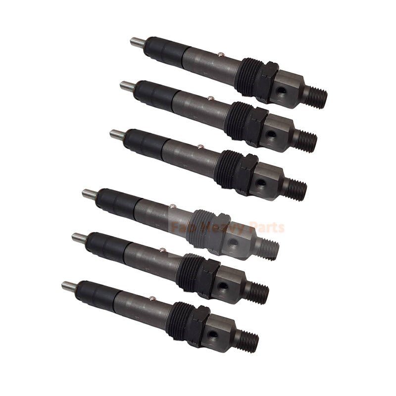 6Piece Fuel Injector 17/111100 Fits for Perkins Engine JCB Loader 1125 1135 2115 2125 2135 414S 416S - Fab Heavy Parts