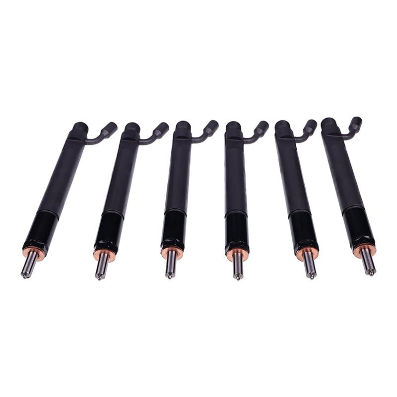 6Piece Fuel Injector 6743 - 11 - 3320 Fits for Komatsu Engine SAA6D114E - 2A SAA6D114E - 2CC Excavator PC300 - 7 PC360 - 7 - Fab Heavy Parts
