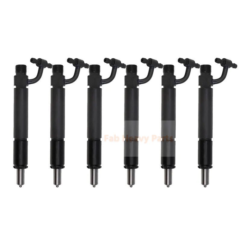 6Piece Fuel Injector With Cap 749039C91 682654C91 Fits for Case IH Engine D - 466 DT - 466 DT - 466B DTI - 466 DTI - 466B DTI - 466C - Fab Heavy Parts
