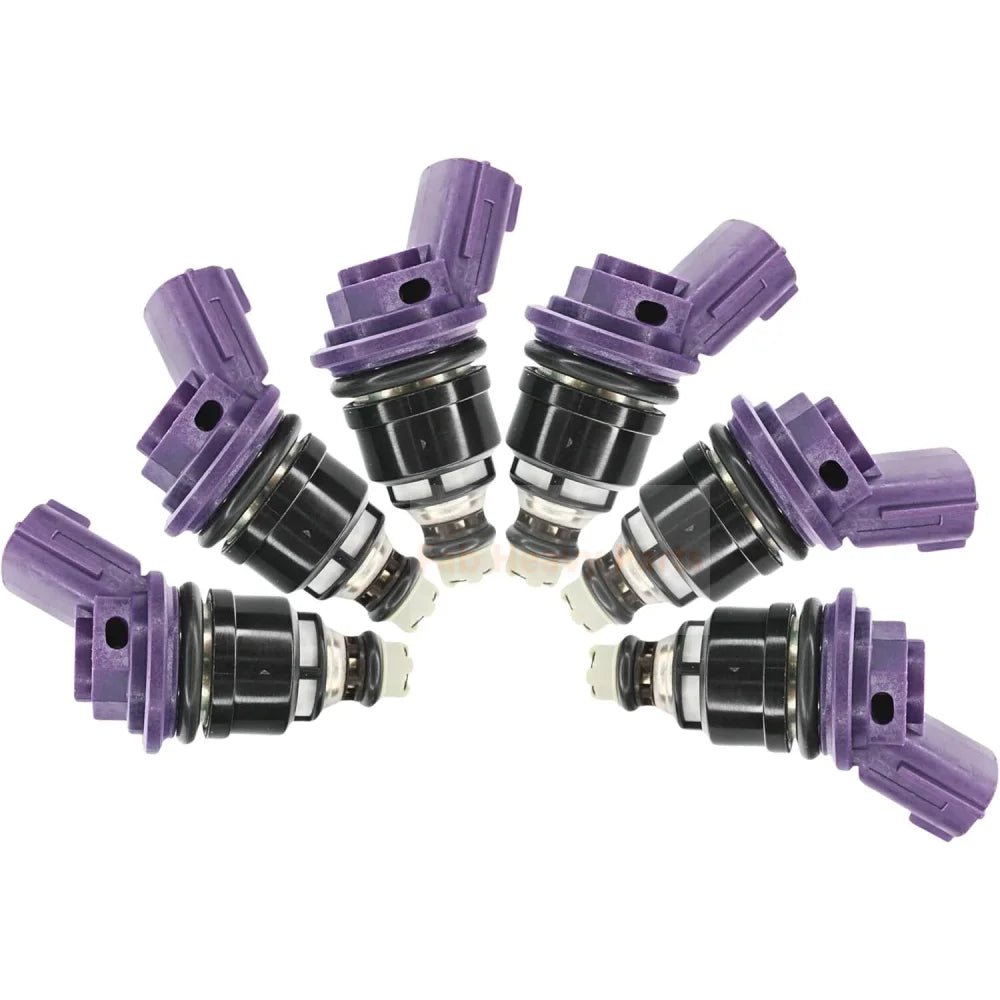 6X 375cc Fuel Injectors 16600 - 21U01 16600 - 21U00 842 - 18116 FJ565 A46 - F32 Fits for Nissan Skyline Stagea RB25 NEO RB25 RB20 - Fab Heavy Parts