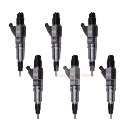 6X Common Rail Fuel Injector 0445120282 504194432 Fits for Iveco Fiat Case IH - Fab Heavy Parts