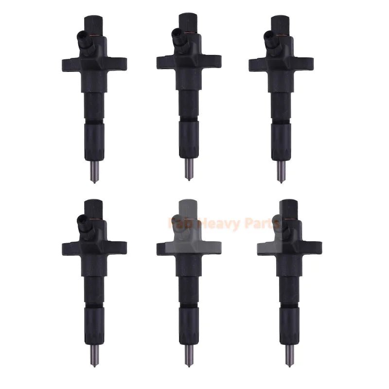 6X Fuel Injector 9430610525 1 - 15300331 - 0 for Isuzu 4BG1 6BG1 for Hitachi EX200 EX130 - Fab Heavy Parts