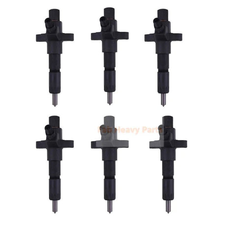 6X Fuel Injector 9430610525 1 - 15300331 - 0 for Isuzu 4BG1 6BG1 for Hitachi EX200 EX130 - Fab Heavy Parts