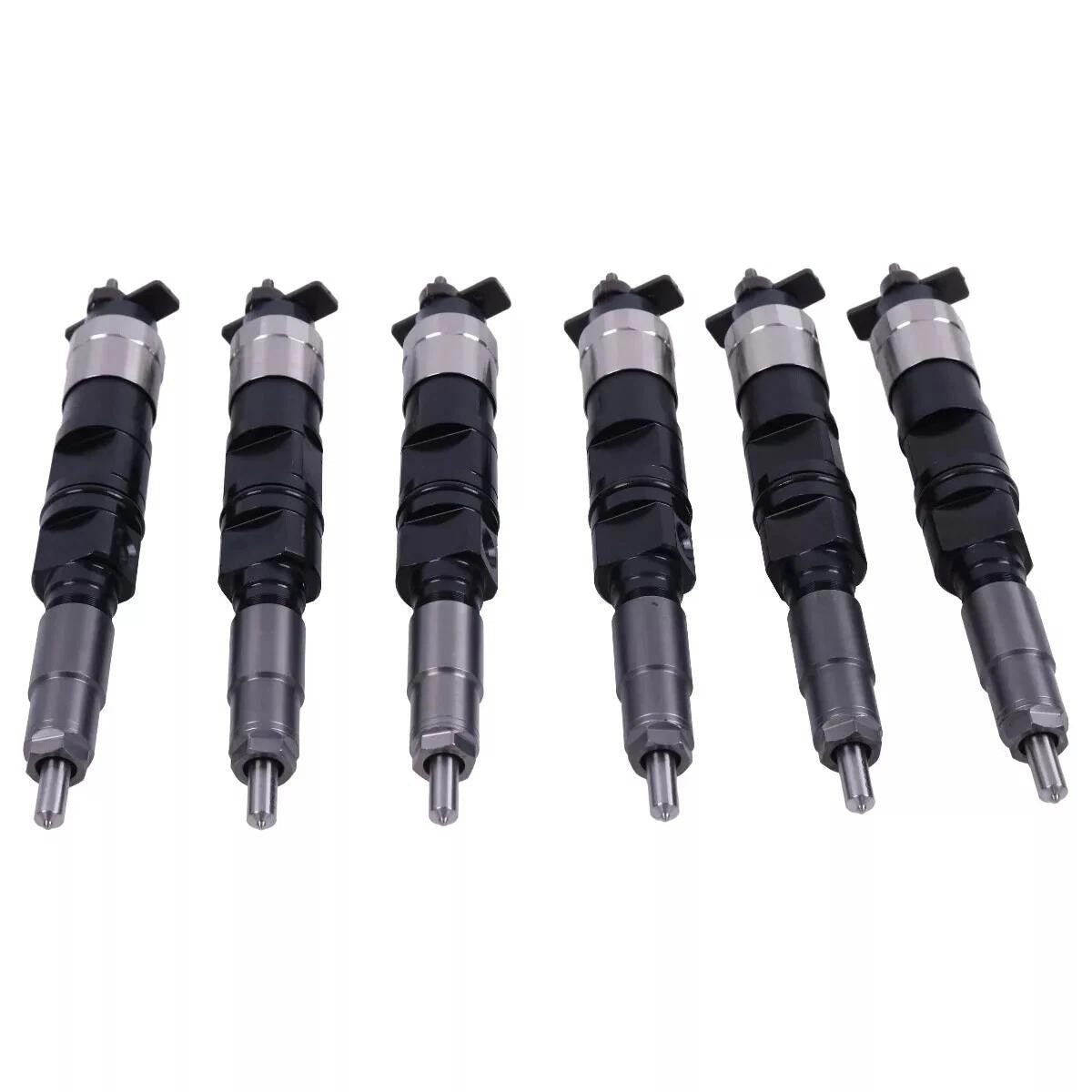 6X Fuel Injector DZ100221 SE501947 RE546776 Fits for John Deere 260E 310E 670G 770G - Fab Heavy Parts