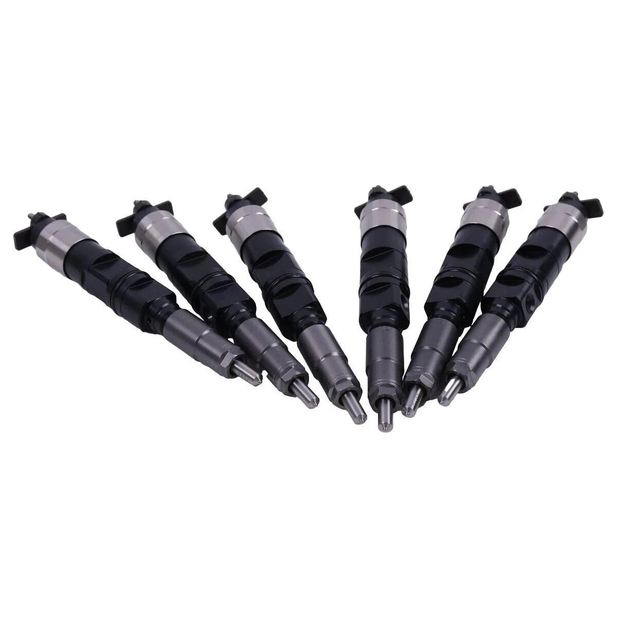 6X Fuel Injector DZ100221 SE501947 RE546776 Fits for John Deere 260E 310E 670G 770G - Fab Heavy Parts