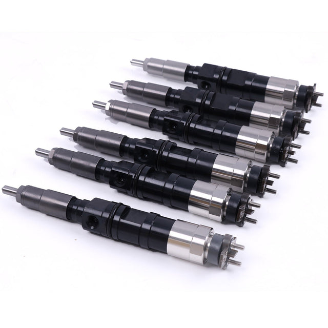6X Fuel Injector DZ100221 SE501947 RE546776 Fits for John Deere 260E 310E 670G 770G - Fab Heavy Parts