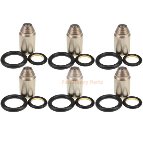 6x Fuel Injector Nozzle 2S4442 3S6638 4F4236 6H3364 8N5986 Fits For Caterpillar 3304 3306 3333C - Fab Heavy Parts
