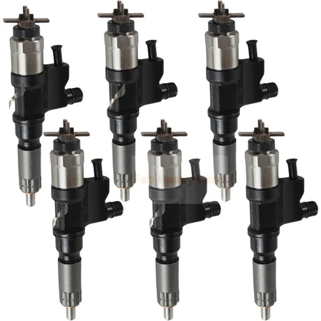 6X injecteurs de carburant 8982806970 8982843930, adaptés à la pelle John Deere 225DLC 220DW