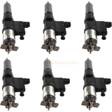 6X injecteurs de carburant 8982806970 8982843930, adaptés à la pelle John Deere 225DLC 220DW