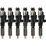 6X injecteurs de carburant 8982806970 8982843930, adaptés à la pelle John Deere 225DLC 220DW