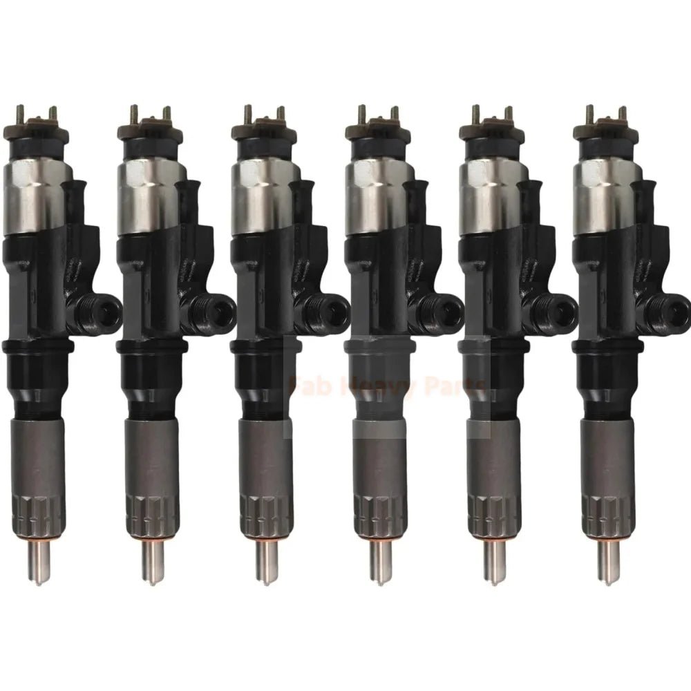 6X Fuel Injectors 8982806970 8982843930 Fits for John Deere Excavator 225DLC 220DW - Fab Heavy Parts