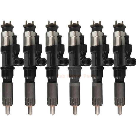 6X Fuel Injectors 8982806970 8982843930 Fits for John Deere Excavator 225DLC 220DW - Fab Heavy Parts