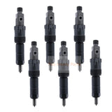 6X Fuel Injectors AR74665 Fits for John Deere 4050 4250 4430 4440 6600 7700 - Fab Heavy Parts
