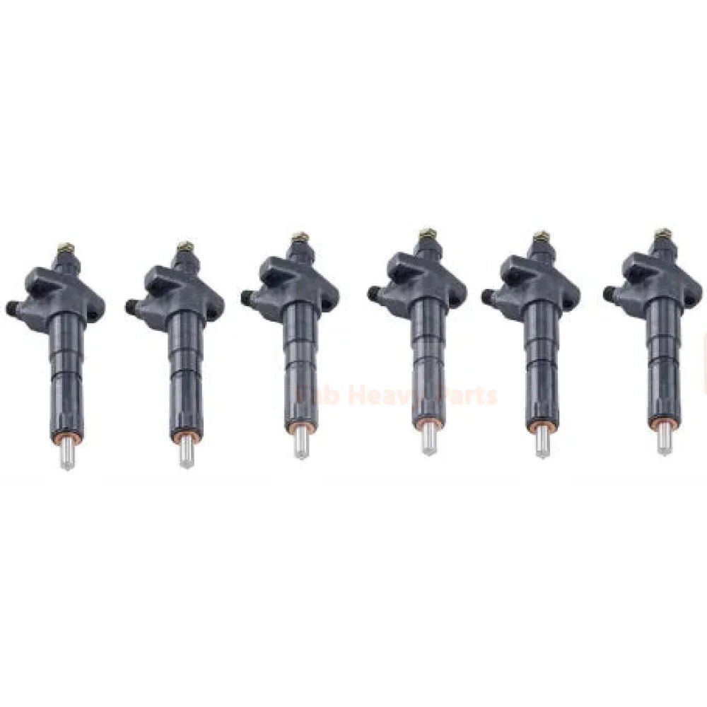 6X Fuel Injectors ME440071 105030-3660 Fits for Mitsubishi 6D14 S12R S6R S8U Engine for Kobelco SK290LC SK330LC - Fab Heavy Parts