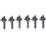 6X Fuel Injectors ME440071 105030-3660 Fits for Mitsubishi 6D14 S12R S6R S8U Engine for Kobelco SK290LC SK330LC - Fab Heavy Parts