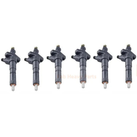 6X Fuel Injectors ME440071 105030-3660 Fits for Mitsubishi 6D14 S12R S6R S8U Engine for Kobelco SK290LC SK330LC - Fab Heavy Parts
