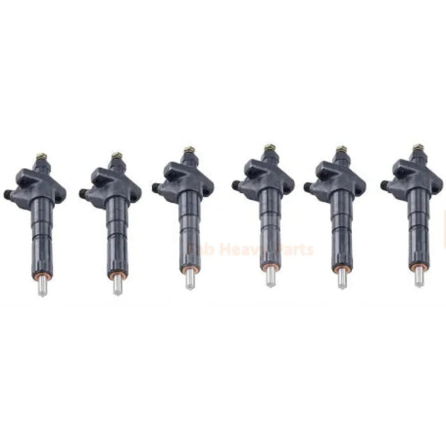 6X Fuel Injectors ME440071 105030-3660 Fits for Mitsubishi 6D14 S12R S6R S8U Engine for Kobelco SK290LC SK330LC - Fab Heavy Parts