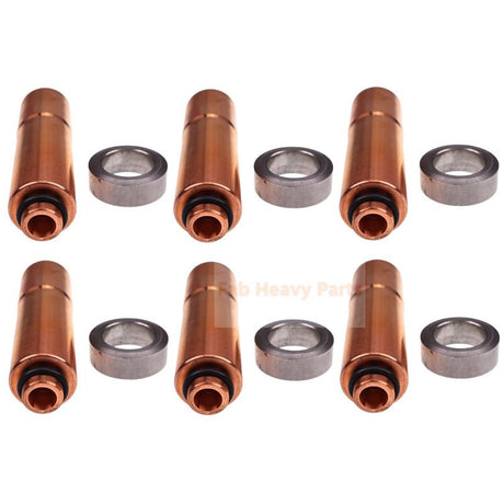 6x Injector Sleeve Tube 276130 For Volvo TD610G D70CHC Engine EC280 L120 A25C - Fab Heavy Parts