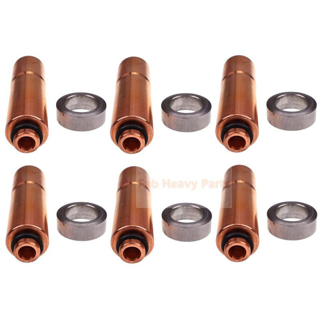 6x Injector Sleeve Tube 276130 For Volvo TD610G D70CHC Engine EC280 L120 A25C - Fab Heavy Parts
