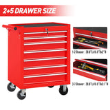 7 - Drawer Rolling Tool Chest with Wheels Multifunctional Tool Box and Storage Cabinet for Garage Workshop Repair Shop - Fab Heavy Parts
