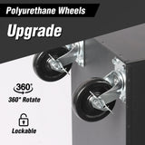 7 - Drawer Rolling Tool Chest with Wheels Multifunctional Tool Cart Storage Cabinet - Black - Fab Heavy Parts