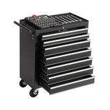 7 - Drawer Rolling Tool Chest with Wheels Multifunctional Tool Cart Storage Cabinet - Black - Fab Heavy Parts