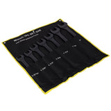 7 PCS SAE Jumbo Combination Wrench Set Extra Large SAE 1-5/16", 1-3/8", 1-1/2", 1-5/8", 1-3/4", 1-7/8", 2", Black Oxide with Storage Bag - Fab Heavy Parts