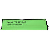 7 PCS SAE Jumbo Combination Wrench Set Extra Large, SAE 1-5/16", 1-3/8", 1-1/2", 1-5/8", 1-3/4", 1-7/8", 2" - Chrome Plated - Fab Heavy Parts