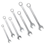 7 PCS SAE Jumbo Combination Wrench Set Extra Large, SAE 1-5/16", 1-3/8", 1-1/2", 1-5/8", 1-3/4", 1-7/8", 2" - Chrome Plated - Fab Heavy Parts