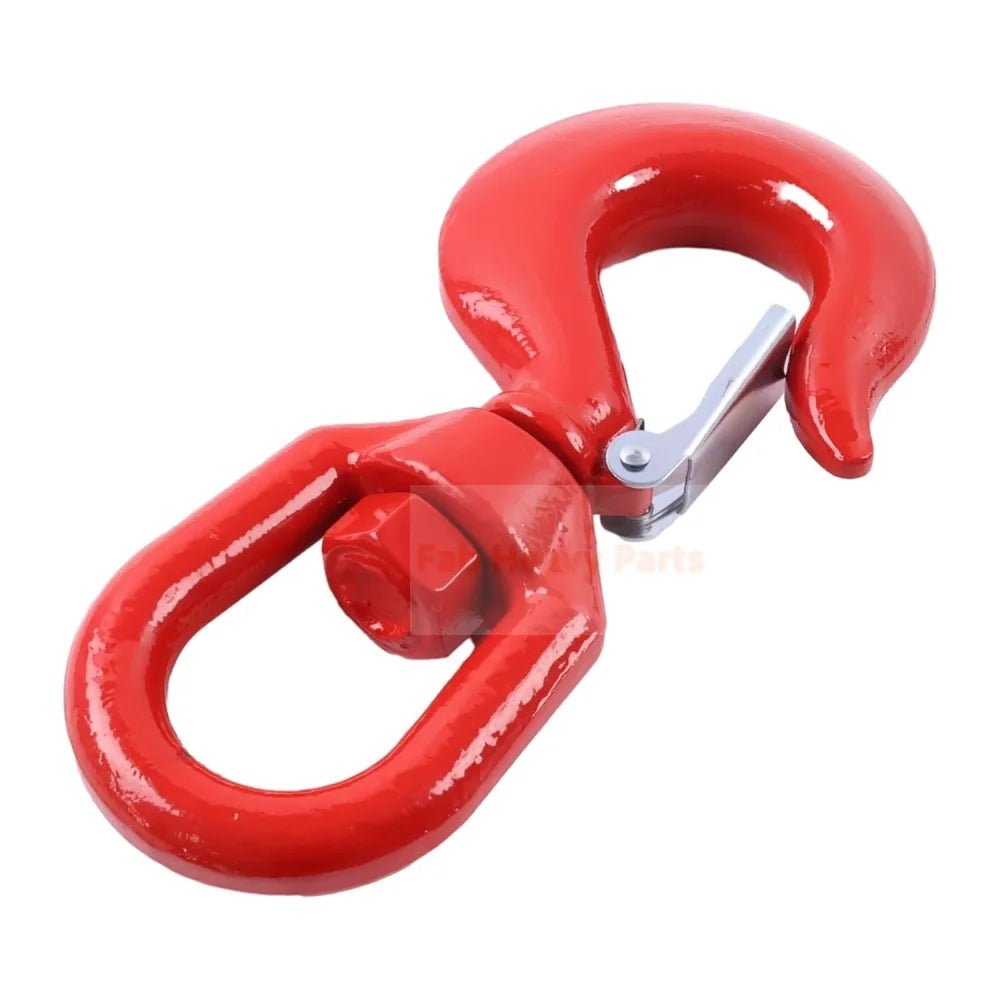 7 Ton Red Safety Swivel Hook 334/E4060 334E4060 334 - E4060 Fits for JCB Excavator Loader Telehandler Crane - Fab Heavy Parts