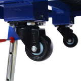 5-in-1 Portable Workbench with Detachable Miter Saw Stand & Height Adjustable Legs Scaffold/Dolly/Creeper/Platform