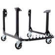 750LBS Engine Cradle with Wheels Heavy - Duty Steel Motor Holder with 4 Swivel Casters and 4 Hook Positions - Fab Heavy Parts