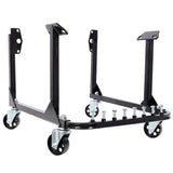 750LBS Engine Cradle with Wheels Heavy - Duty Steel Motor Holder with 4 Swivel Casters and 4 Hook Positions - Fab Heavy Parts