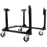750LBS Engine Cradle with Wheels Heavy - Duty Steel Motor Holder with 4 Swivel Casters and 4 Hook Positions - Fab Heavy Parts