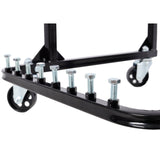 750LBS Engine Cradle with Wheels Heavy - Duty Steel Motor Holder with 4 Swivel Casters and 4 Hook Positions - Fab Heavy Parts
