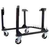 750LBS Engine Cradle with Wheels Heavy - Duty Steel Motor Holder with 4 Swivel Casters and 4 Hook Positions - Fab Heavy Parts