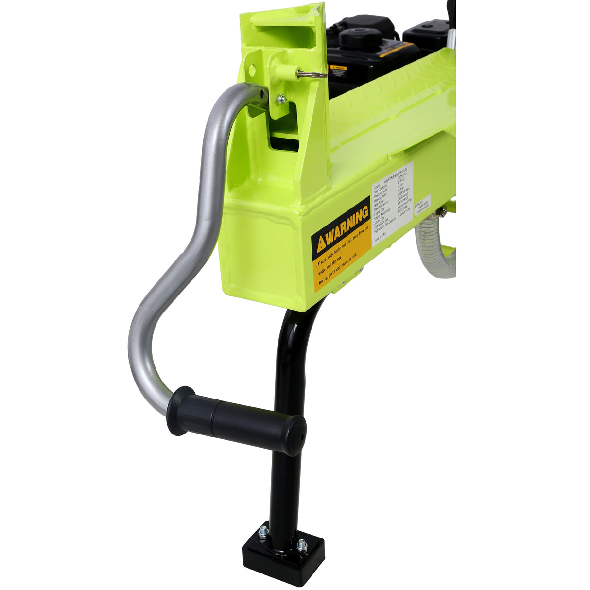 Log Splitter Portable 20 Ton Auto Return Ram System 7HP Engine Horizontal Full Beam Steel Wedge Firewood Splitting Forestry Harvesting EPA Compliant--Green