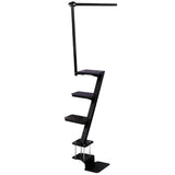 Heavy Duty 4 Step Boat Trailer Steps with Secure Handle Tread Steel Trailer Tongue Ladder Universal Fit for Most Boat Trailers