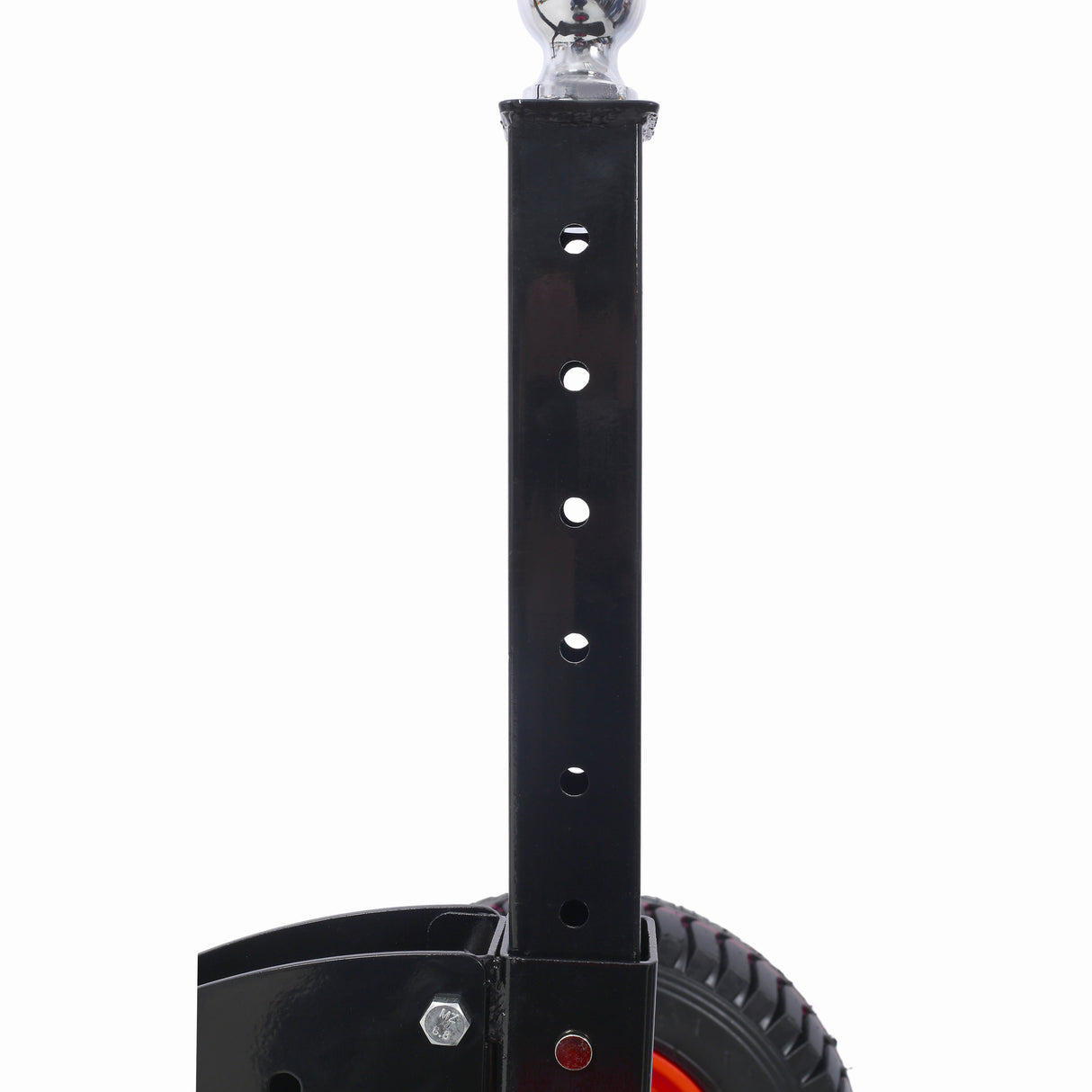 2-in-1 Heavy Duty 1,500lbs Trailer Dolly Load Capacity Mover 2" Hitch Ball 24''-35.4'' Adjustable Height RV Boat--Black Red