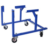 Engine Cradle with Wheels 1000 LBS Capacity Powder Coat 3 In Heavy Duty Steel Hardware Included--Blue