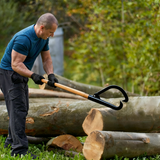 Log Peavy Cant Hook 48" Peavey Point Logging Tool Roller 15in Opening Black