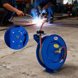 溶接ホースリール格納式