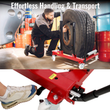 Truck Tractor Tire Wheel Dolly Heavy Duty Portable Dual Wheel Dolly with 2640 lb. Capacity