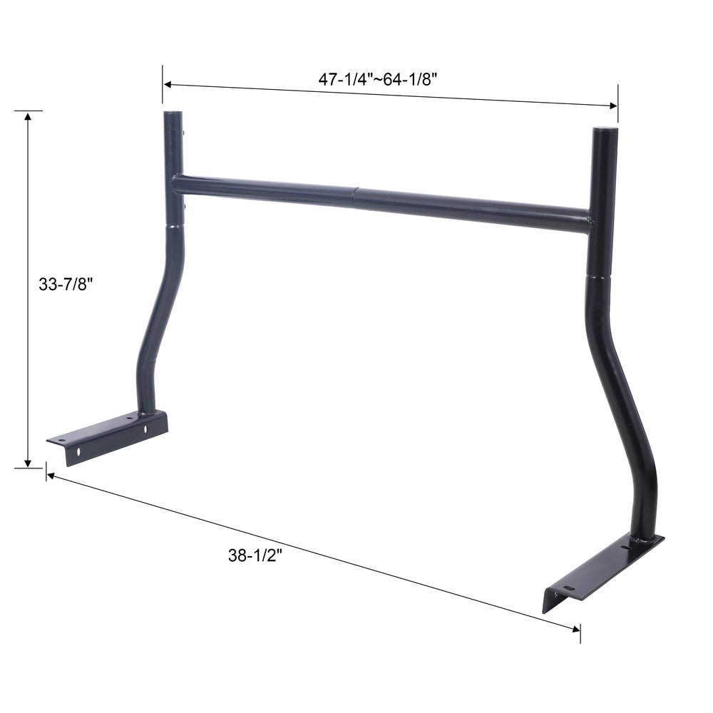 Pick Rack Construction Universal Pick-Up Truck Rack 650 LBS Capacity Adjustable Fit 2-Bars Ut ...